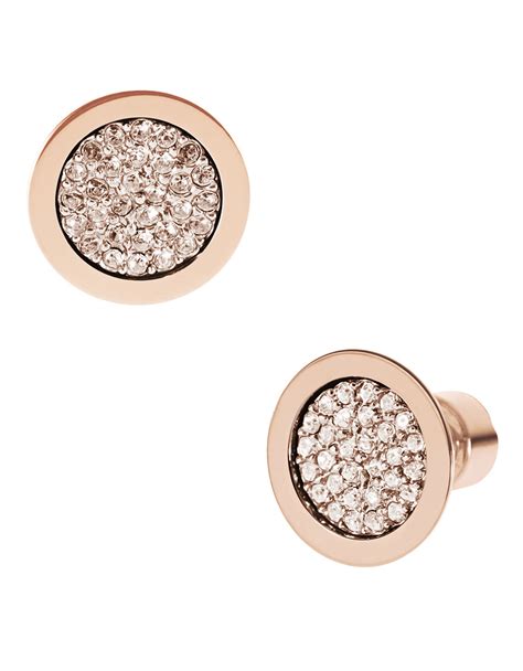 michael kors rose gold tone stud earrings|Michael Kors citrine earrings.